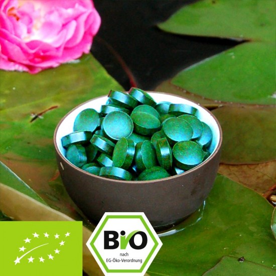 Σπιρουλίνα, ταμπλέττες, βιολογική, των 400 mg, 250 γρ. 