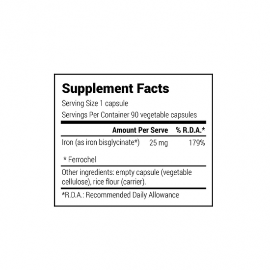 Σίδηρος, διγλυκινικός, 90 τεμ