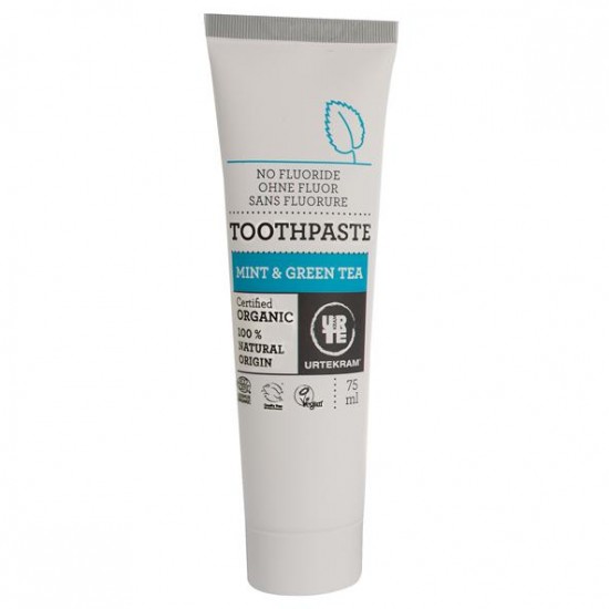 Οδοντόκρεμα, Urtekram, μέντα πράσινο τσάι, 75 ml